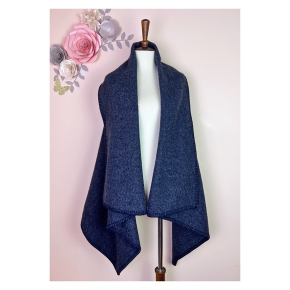 New! Rare Wolford Virgin Wool Vest Plaid in Modnight Melange - Picture 4 of 7